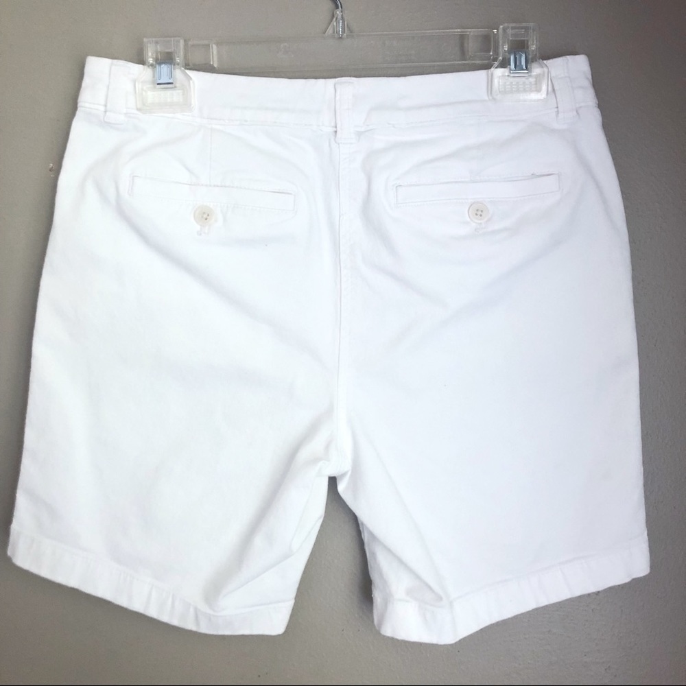 [J.CREW] White Tailored Bermuda Shorts